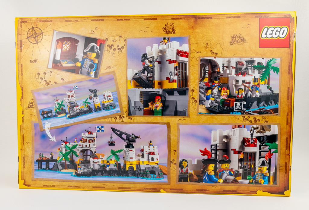 Eldorado Fortress LEGO set - back side of box