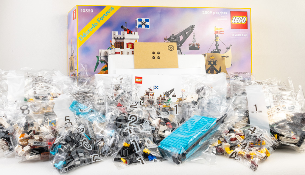 Eldorado Fortress LEGO set - box with pieces in unopened bags