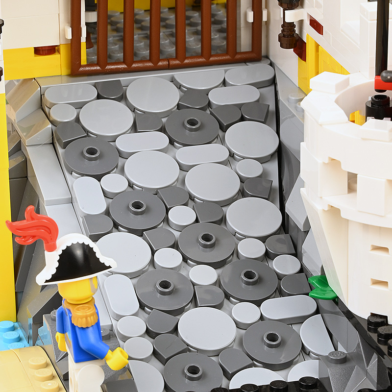 Eldorado Fortress LEGO set - cobblestone ramp