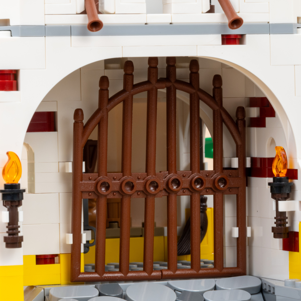 Eldorado Fortress LEGO set - torch lit entrance